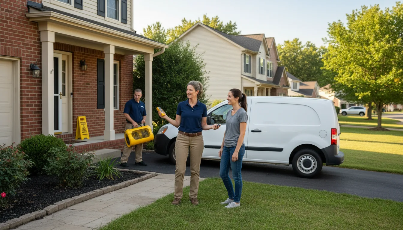 Residential water damage restoration in Glynn, LA